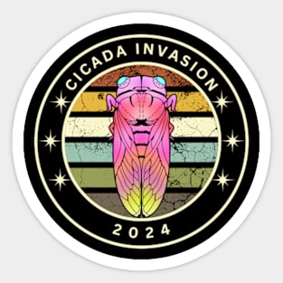 Cicadas 2024 map brood xix and xiii Sticker